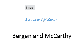 Document Property formatting curiosities