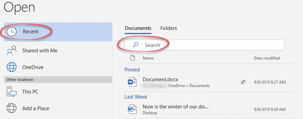 Expand your Recent Documents list in Word, Excel and PowerPoint
