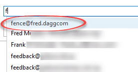 Fix AutoComplete in Outlook to delete bounced emails