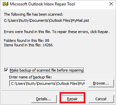 Fixing your Outlook Data Files (PST and OST)