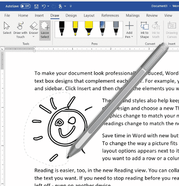Lasso improvements in Word 365 for Windows