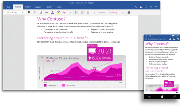 More on Office for Windows 10