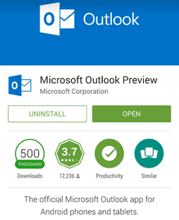 Outlook App – Preview or not?