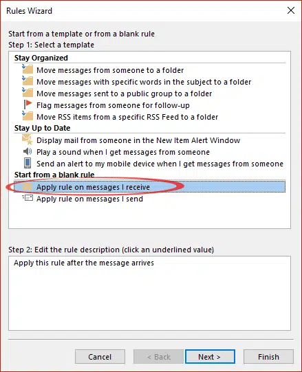 Outlook checks for incoming attachments like .doc  .xls .ppt