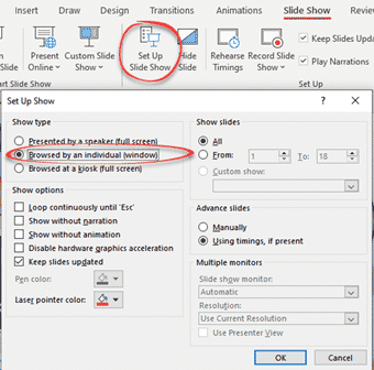 how to make ppt presentation full screen