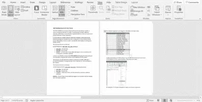 Side to Side - a touchy way to view Word documents