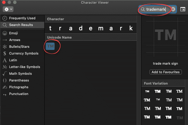 Trademark ™ symbol in Word, Excel, PowerPoint and Outlook