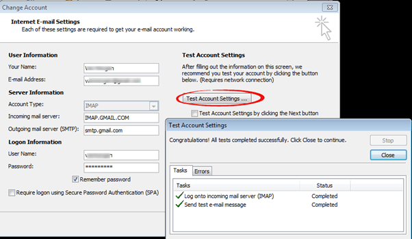 Troubleshooting Outlook email connections