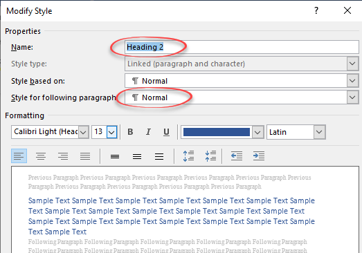 Why choose Body Text vs Normal style in Word
