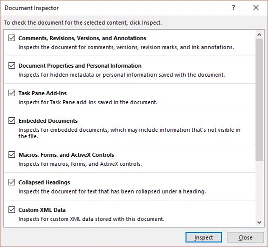 Why you must use the Microsoft Office Document Inspector