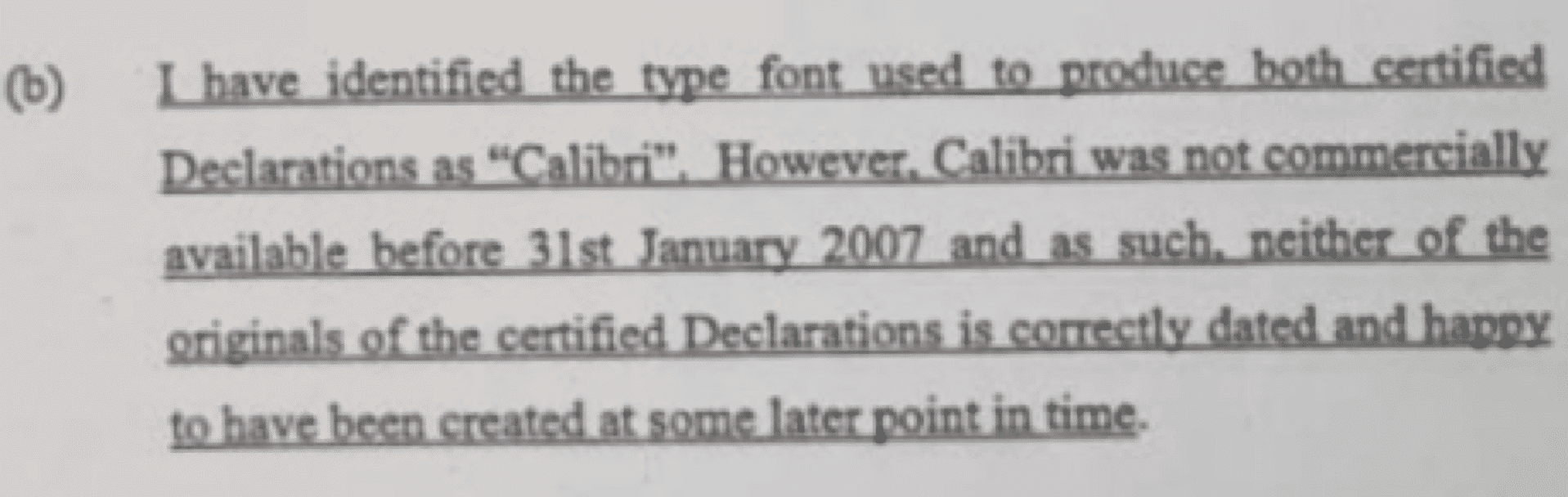 Word, Calibri font and the possible downfall of a government