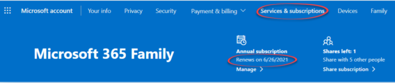 Find Your Microsoft 365 Plan Expiry Date And When Microsoft Charges For Renewal Office Watch