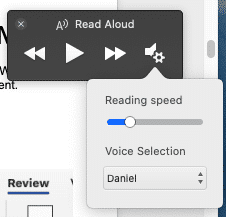 image 59 - Read Aloud in Word for Mac