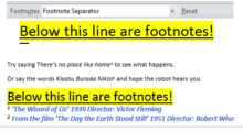 Delete or change the separator line for Footnotes and Endnotes - Office ...