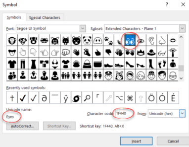 Eyes 👀 Symbol: Learn How to Use in Word, Excel, PowerPoint & Outlook ...