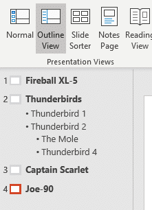 PowerPoint Outline tricks with Word