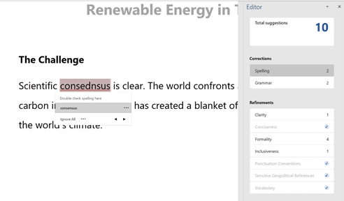 Editor look & feel changes coming in Word and Outlook