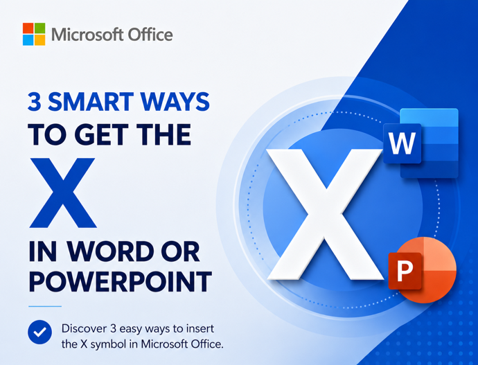 3 Easy Ways to Get an X Symbol in Word and PowerPoint
