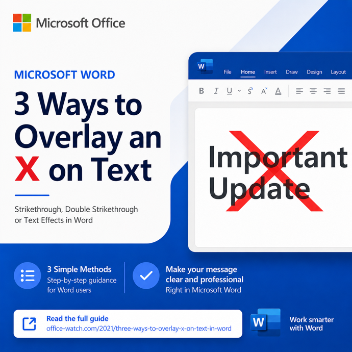 3 Easy Ways to Overlay an X Over Text in Word and PowerPoint