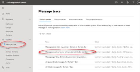 Message Trace – the way to find missing Microsoft 365 emails