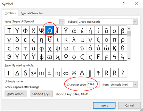 Omega Symbol Physics Uppercase And Lowercase Omega Symbol