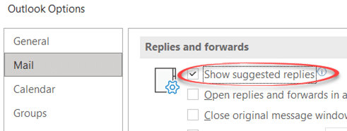 Suggested Replies secrets in Outlook for Windows