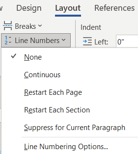 Line And Paragraph Numbering In Word