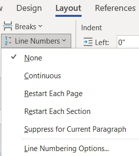 Line And Paragraph Numbering In Word