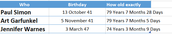 Better Excel formula converts days into Years, Months, Days - Office Watch