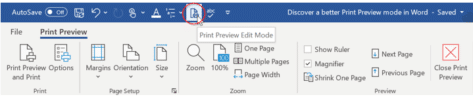 Discover a better Print Preview mode in Word - Office Watch