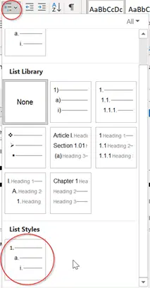 How to Easily Create Numbered or Bullet list in Word without indents ...