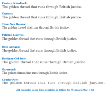 Why font selection is important for lawyers