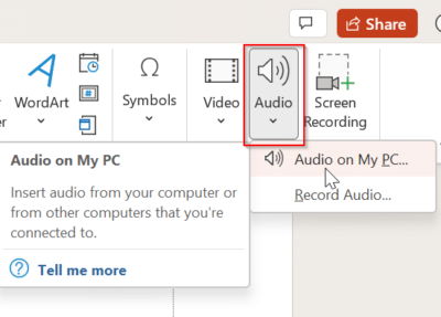 Insert Audio Audio tricks and traps in PowerPoint - Office Watch