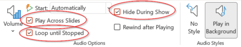 Add music for the whole PowerPoint presentation