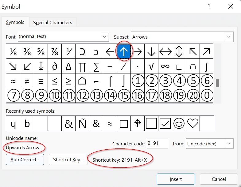 up-arrow-symbol-in-word-excel-powerpoint-and-outlook-office-watch