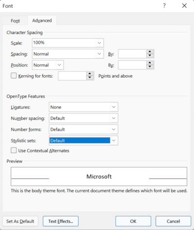 Make fancy text with OpenType Ligatures in Word - Office Watch