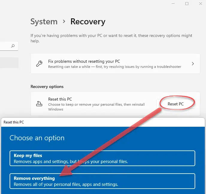 Warning: Windows Wipe leaves data behind