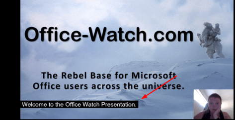 Make captions for PowerPoint video and audio