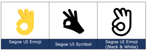 OK Hand sign 👌 emoji in Word, Excel, PowerPoint, and Outlook