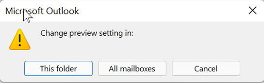 All the email preview options in Outlook - Office Watch