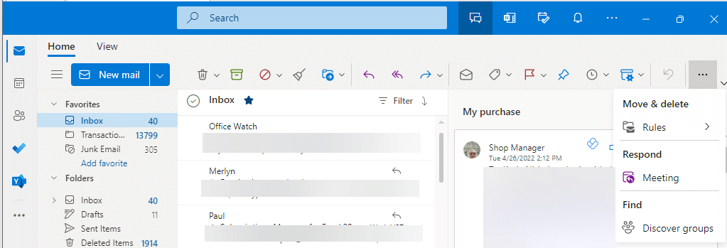 First look at the new Microsoft Outlook – New Outlook