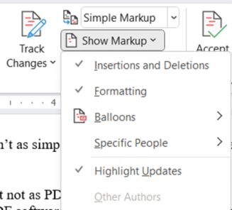 pdf export comments to word