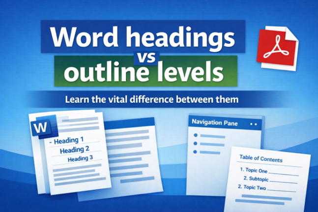 Why Microsoft Word Headings Often Don’t Work the Way You Think (Understanding Headings vs. Outline Levels)