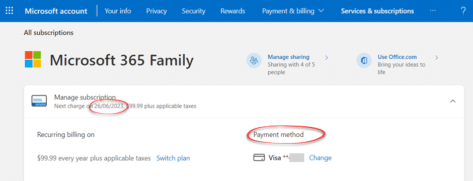 What happens if you miss your Microsoft 365 payment?