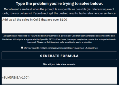 Easy way to convert sentences into Excel formula