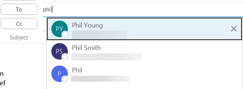 Why do old addresses remain in Outlook?