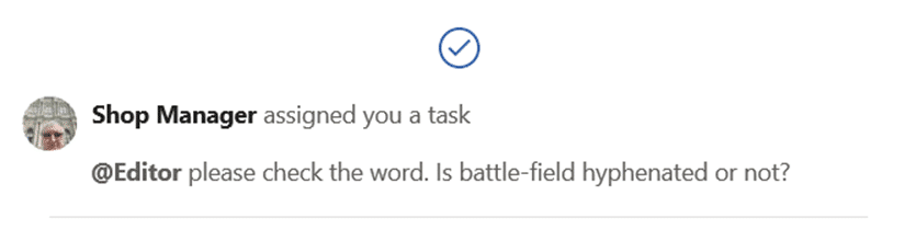 microsoft word assign tasks