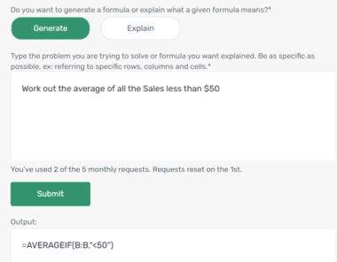 Excel Formula Bot upgrades and goes pro
