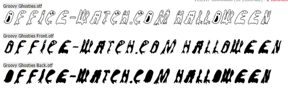 Seven free Halloween fonts for Word, PowerPoint and Office