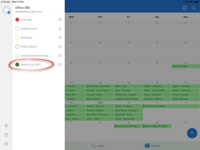 Outlook for Mac: Add 2022 FIFA World Cup calendar